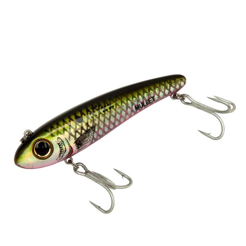 Bomber Lures Mullet Slow-Sinking Twitch, Walking Saltwater Fishing Lure, Excellent for Speckled Trout, Redfish, Stripers and More, 3 1/2"", 5/8 oz, Menhaden - Image 1